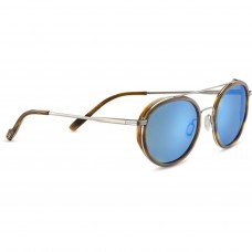 GEARY Brown Buffalo Acetate with Shiny Gunmetal Metal Lens Mineral Polarized 555nm Blue Cat 2 to 3  SS526002